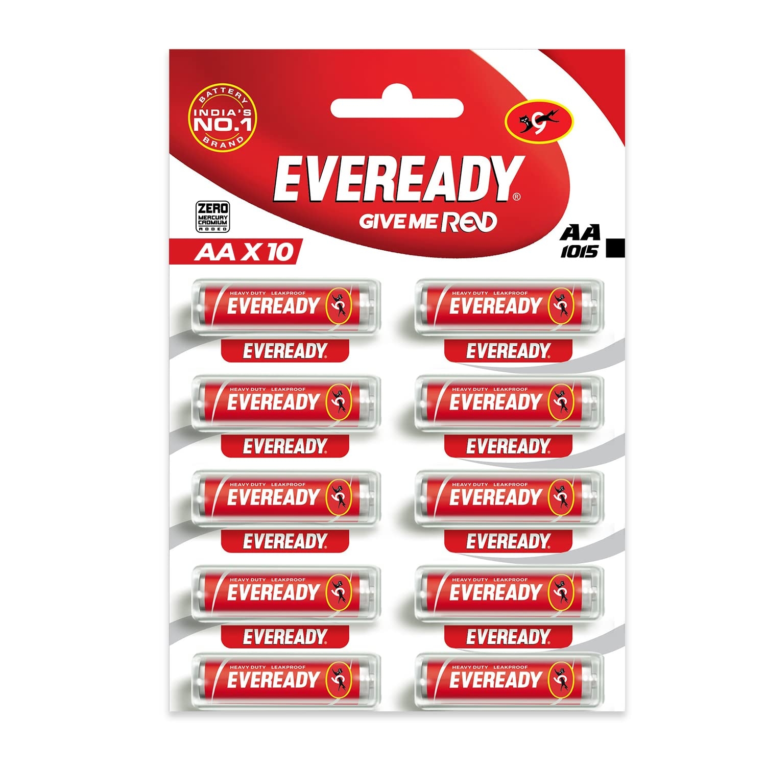 Eveready Carbon Zinc AA Batteries | 10 pcs | 1.5 Volt | Durable & Leak Proof for Household & Office Devices