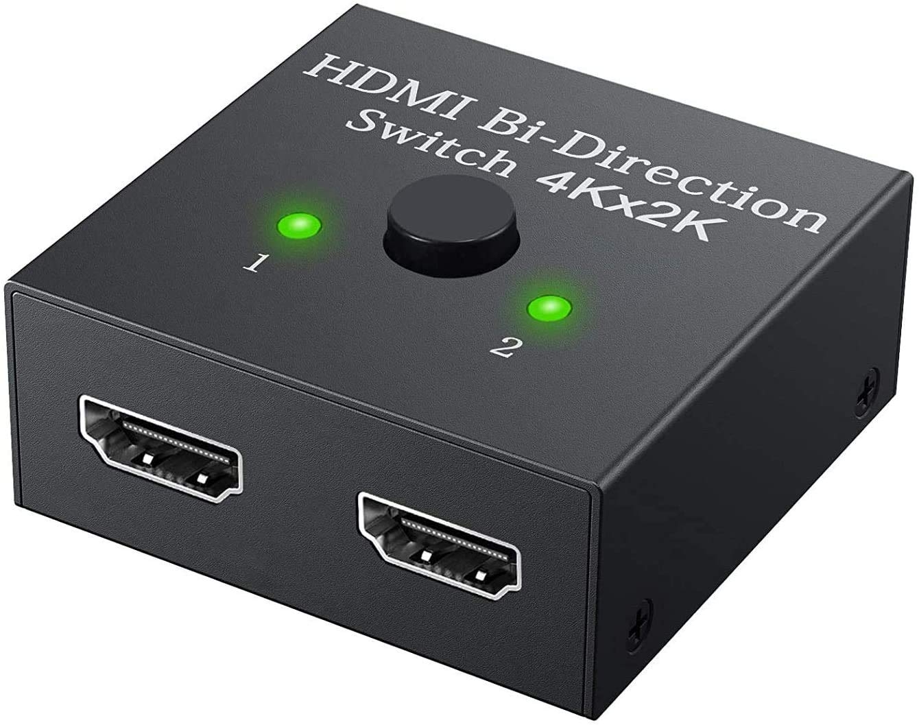 2 In 1 Out or 1 In 2 Out HDMI Switch Splitter 2 Port Bi-Directional Manual HDMI Switch 4K, 3D Supports - 1Yr Warranty