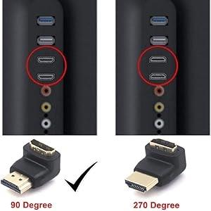 HDMI Male to HDMI Female 90 Degree Adapter
