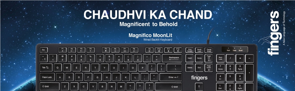 FINGERS Magnifico MoonLit Keyboard 