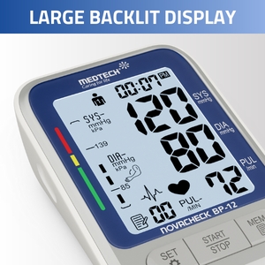 bp monitor with display backlight