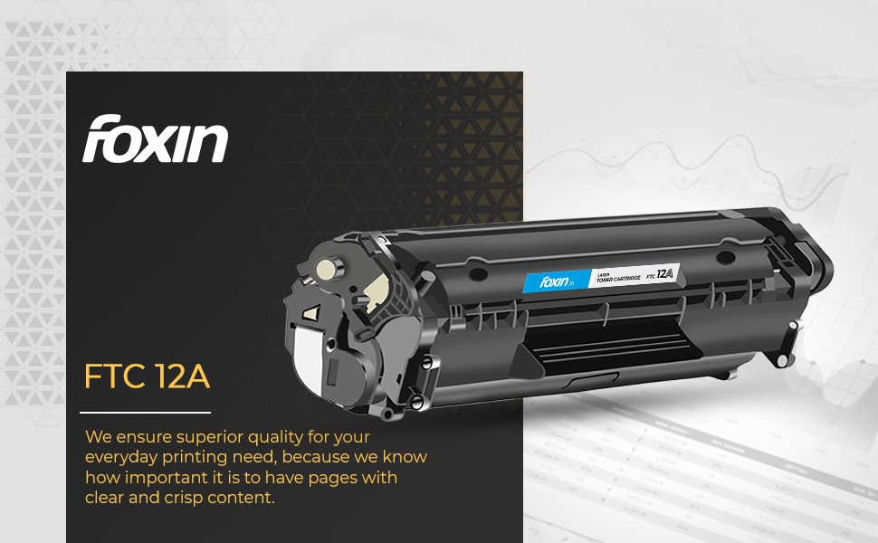 Foxin FTC-12A Compatible Toner Cartridge for Hp Laser-Jet Series (Black)