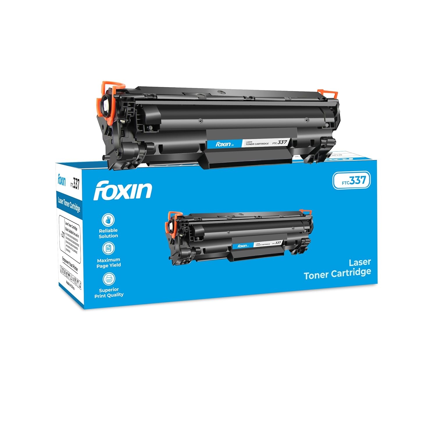 Foxin FTC 337 Laser Toner Cartridge High Image density, excellent clarity & high Yield up to 2400 pages (Black)