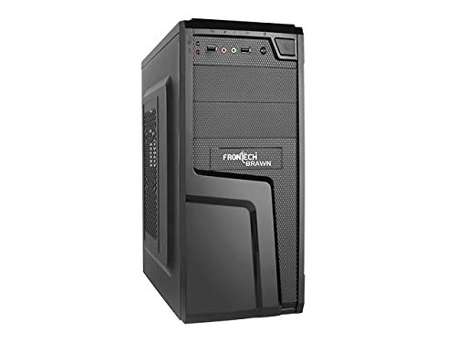 FRONTECH Computer Case Cabinet without Power Supply SMPS | Plastic Material (Black)