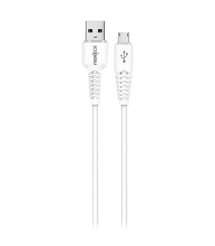 FRONTECH USB Type A to Micro USB V8 2.4A PVC Cable Cable & | 4 Core | Charging & Data Sync | 1 Meter