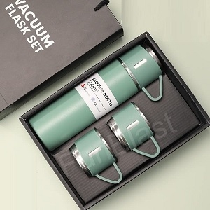 Stainless Steel Thermos flask, Vacuum Insulated Bottle with Cup for Coffee Hot drink and Cold drink