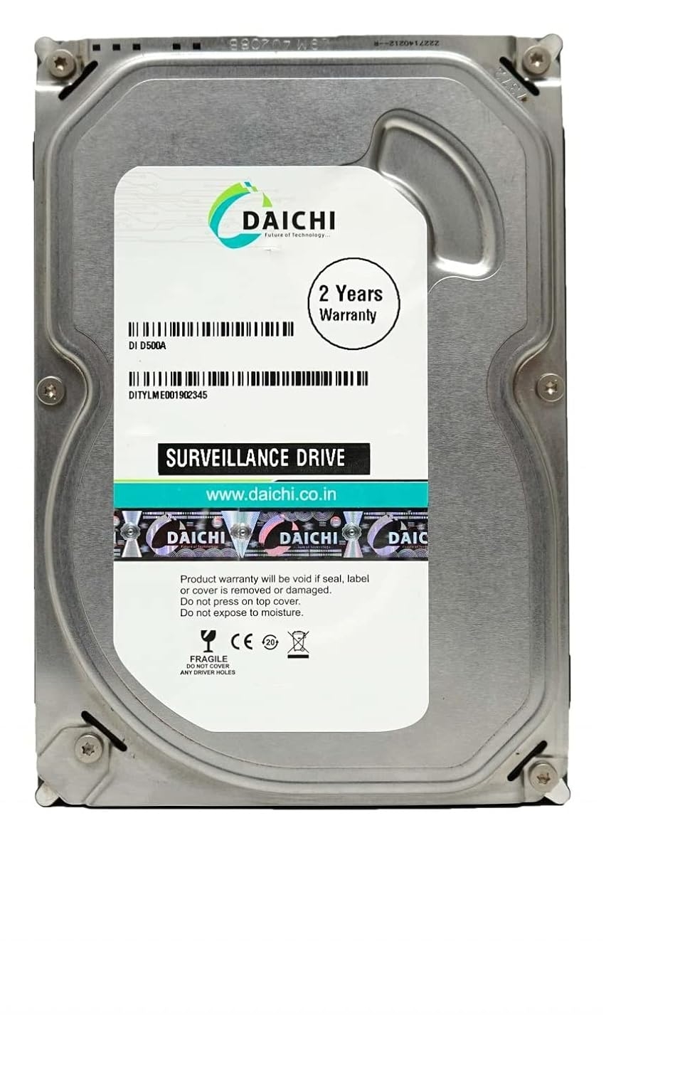 DAICHI 500 GB SATA 3.5 Desktop Surveillance Internal Hard Disk Drive (500GB Internal Hard Disk for Desktop)