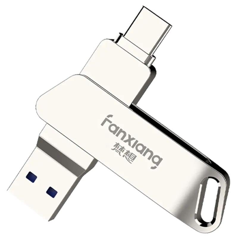 Fanxiang 256 GB 2-in-1 Type-c Flash Drive | 256 GB OTG Pendrive | USB 3.2 Gen1 | Type-C 100MB/s Super-Fast Transfer Speed