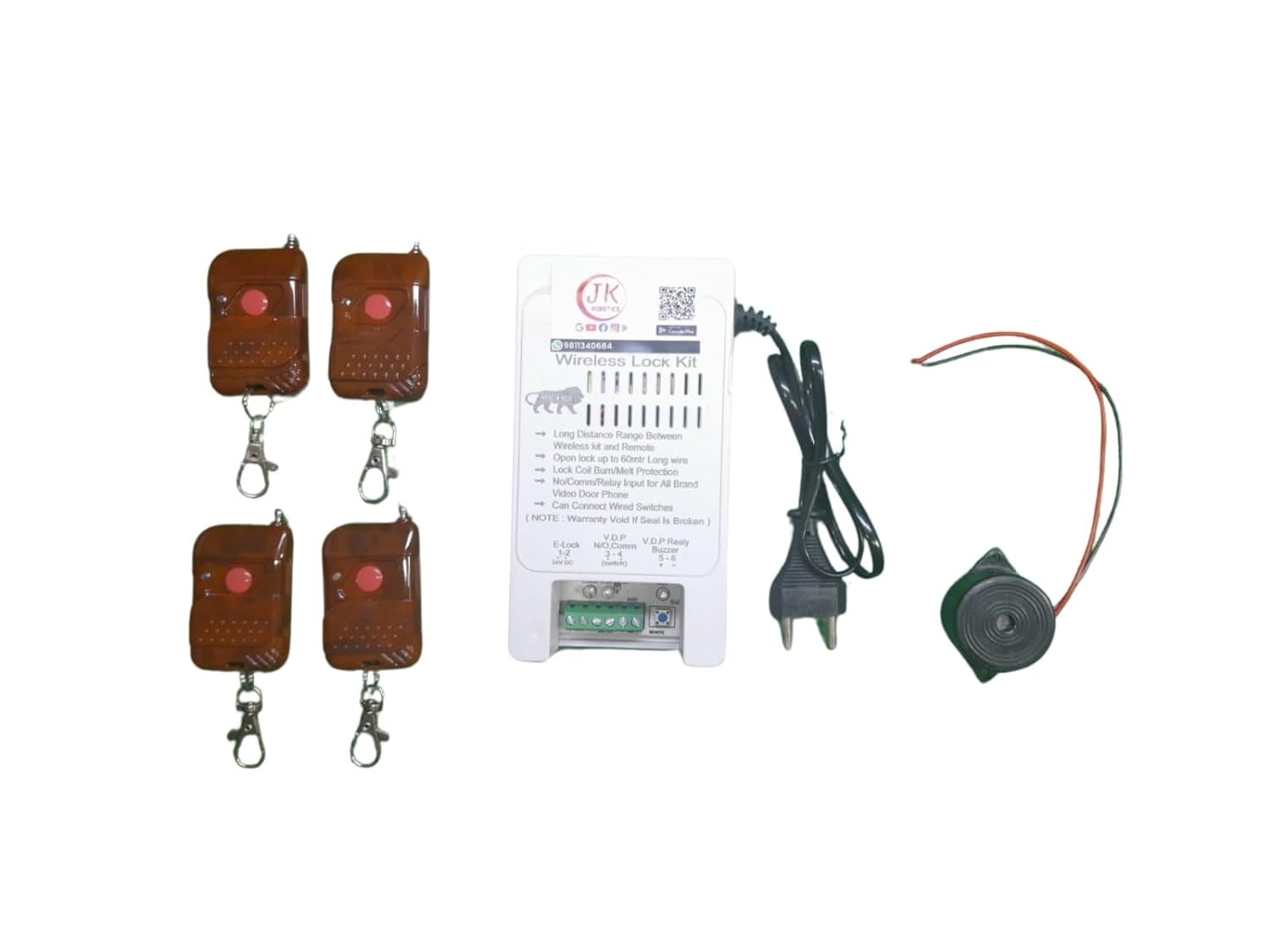Wireless Remote Kit (4 Remotes) for Electronic Door Lock