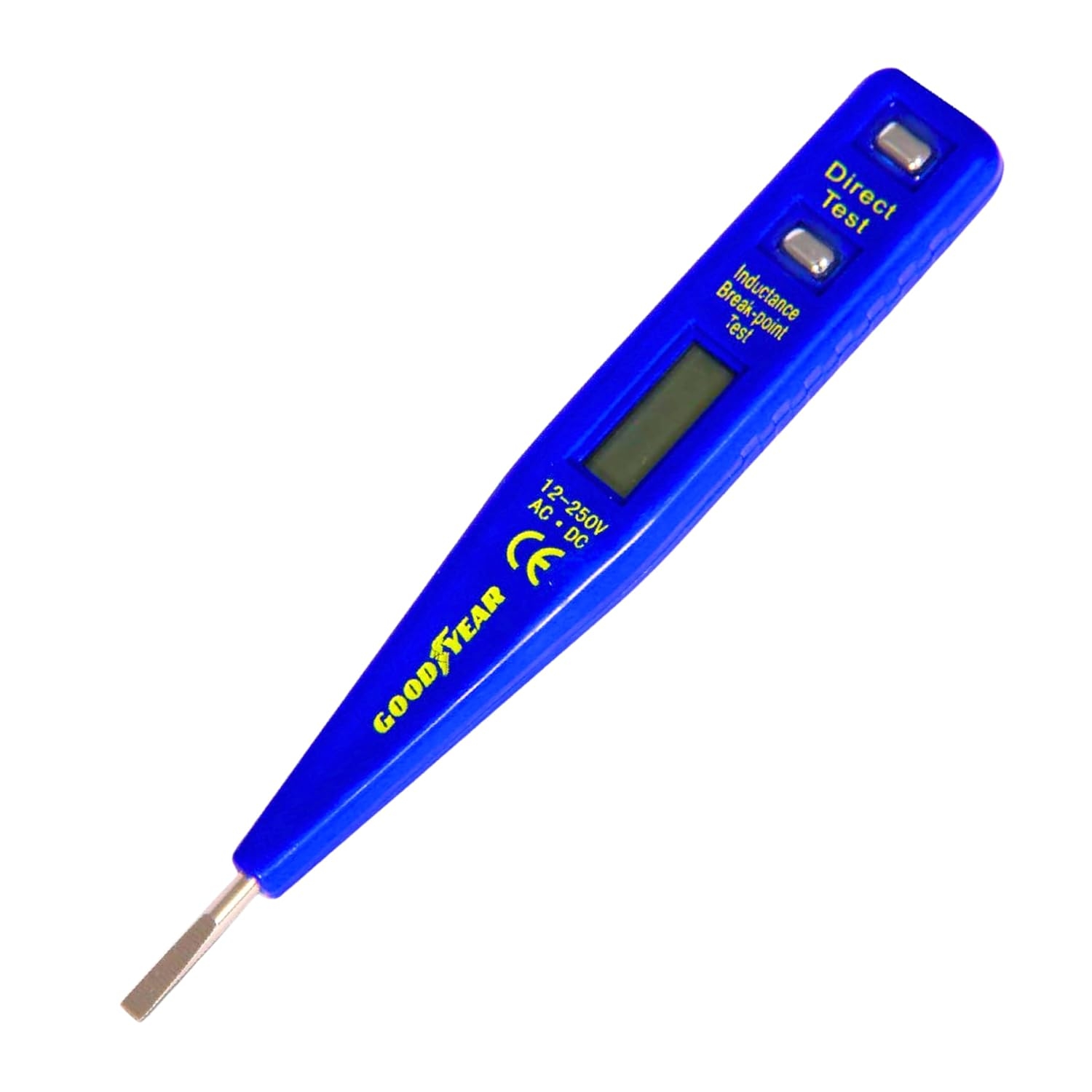 Goodyear Digital Tester with LCD Display & Neon Bulb, Digital Detection Tester, Digital Voltage Tester, 1 pcs Piece