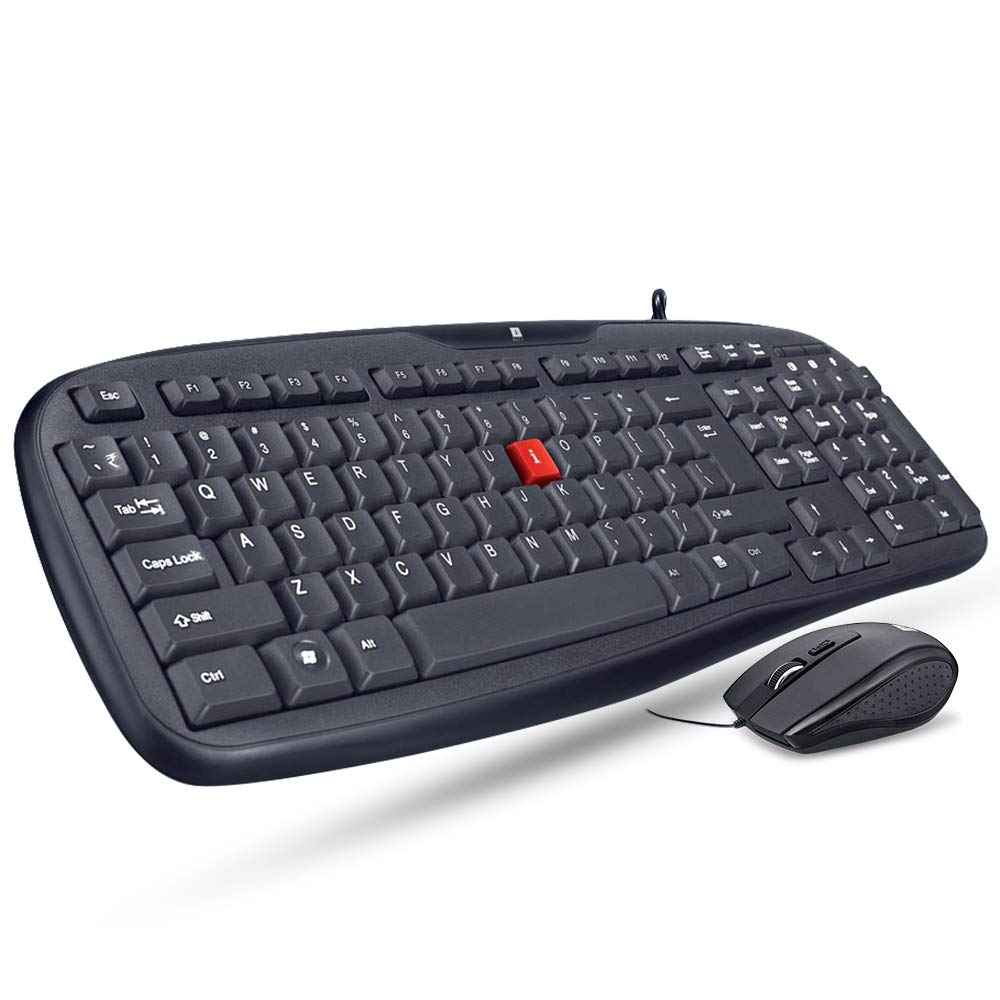 iBall Wintop Soft Key Keyboard & Mouse Combo with Water Resistant Design