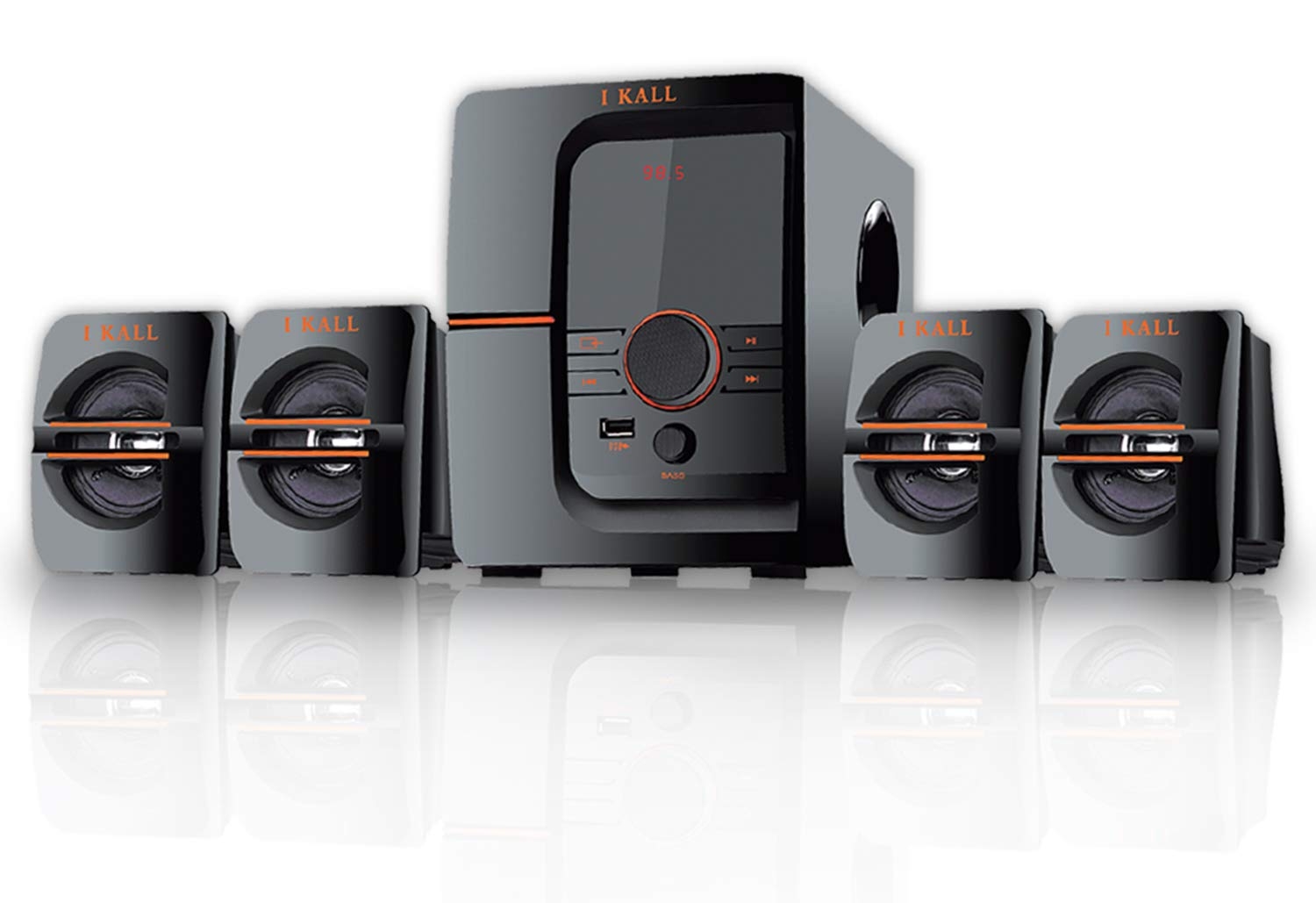 IKALL IK-401 60W 4.1 Channel Bluetooth Home Theatre System | FM/AUX/USB Support & Remote Control
