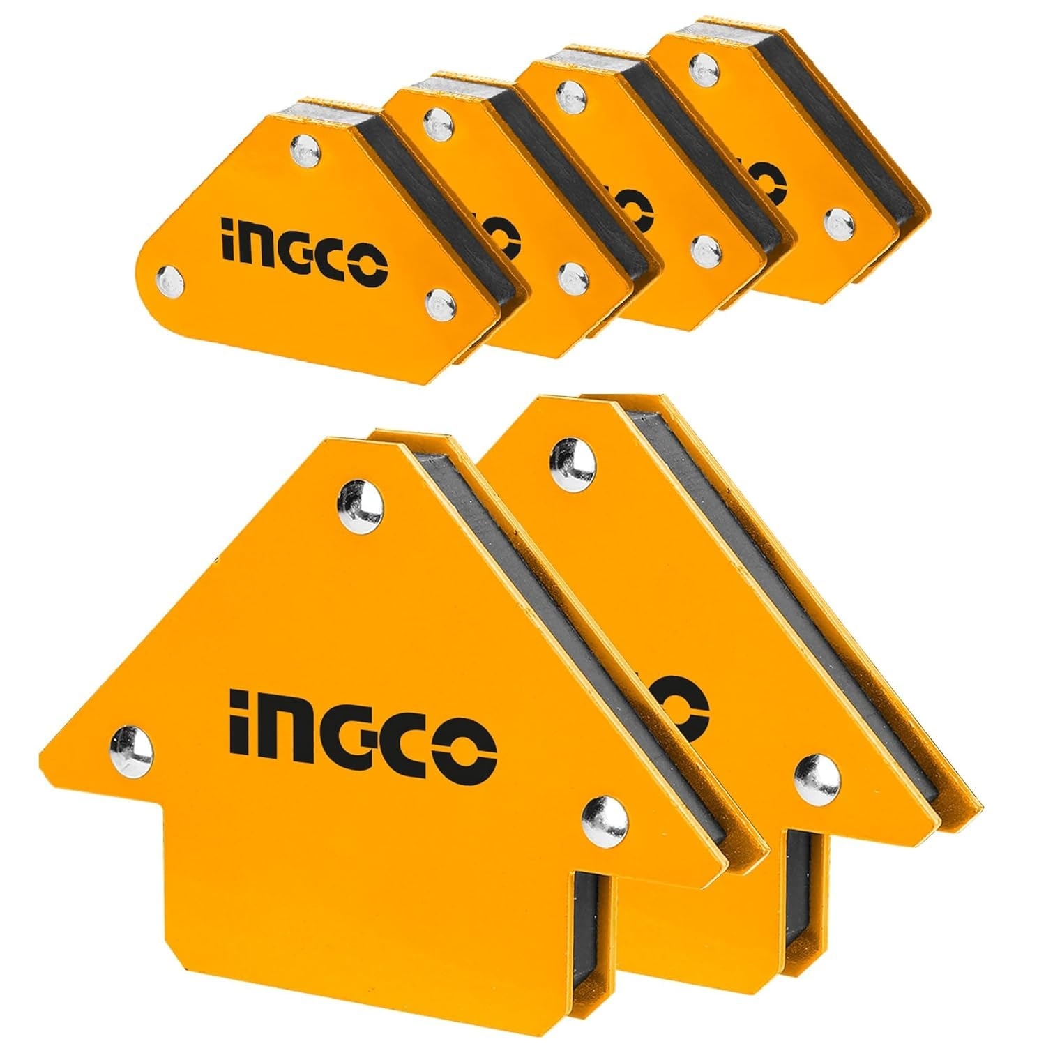 INGCO Welding Machine Welding Holder, Magnet Set, Welding Accessories, 6 pcs pack