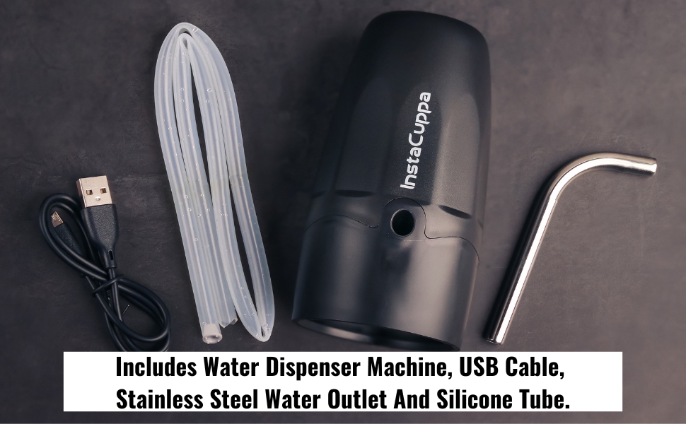 InstaCuppa Rechargeable Automatic Water Dispenser- Accessories Included