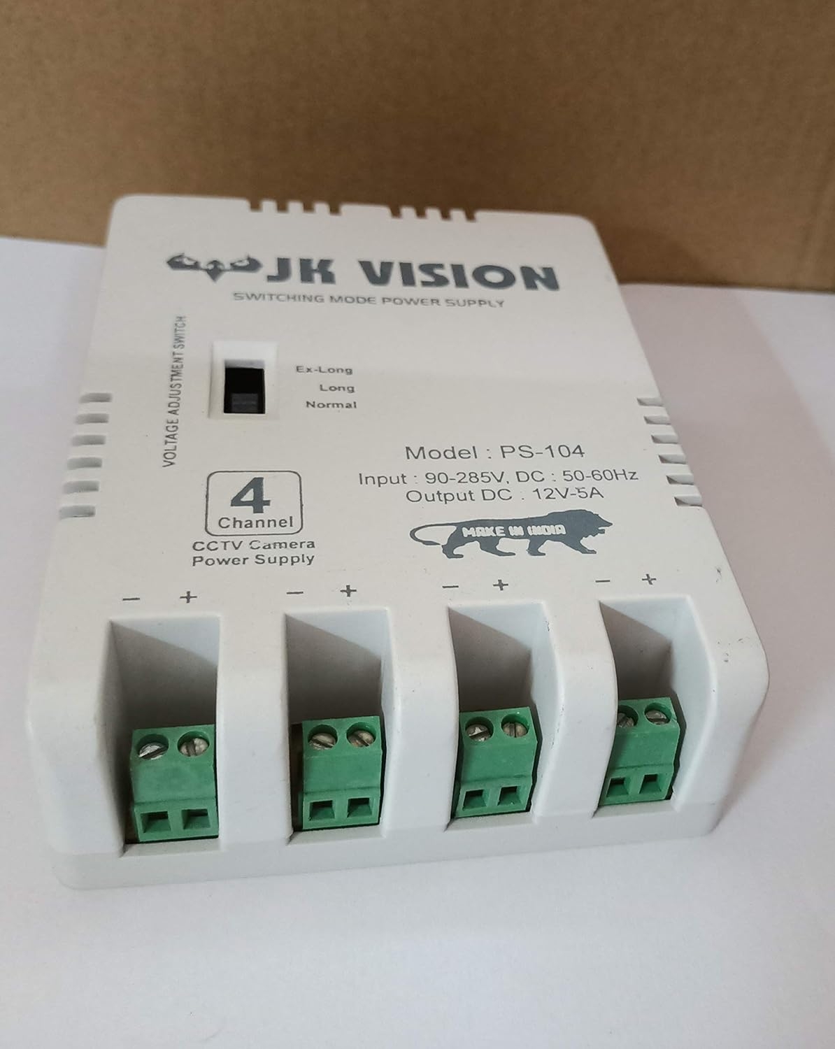 CCTV Power Supply 4 Channel for CP Plus, Hikvision, Dahua Camera & DVR (5 Amp)
