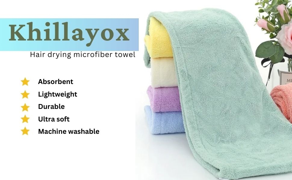 Khillayox Hair towel hair drying towel hair towel