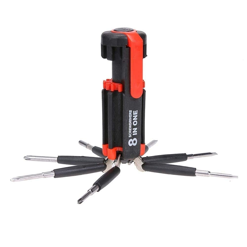 8 in 1 Multi Screwdriver with LED Portable Torch Set Multi-Function Kit Tool for use (MULTI FUNCTIONAL) EAST TO USE