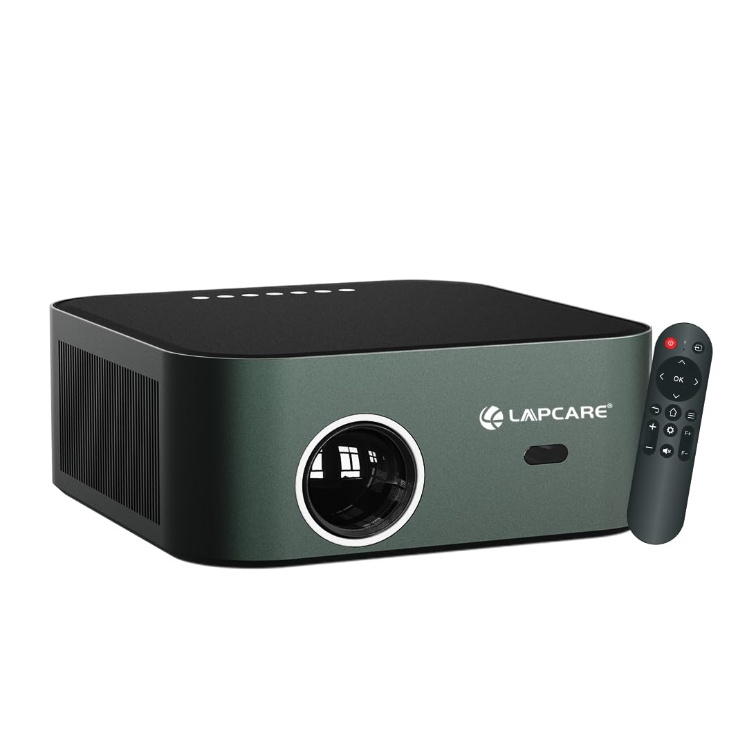 LAPCARE LAPLAY LLP-009 140W LED Projector with 9000 Lumens, 1920X1080 Full HD & 4 K Display|Native Res 1920X1080 FHD|Quad Core Processor|4