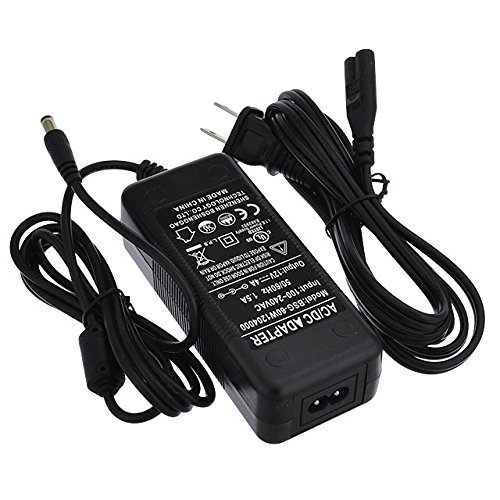 AC Power Adapter with 3-Prong Plug 12 Volt 4 Amp with 5mm DC Output Jack, 3228