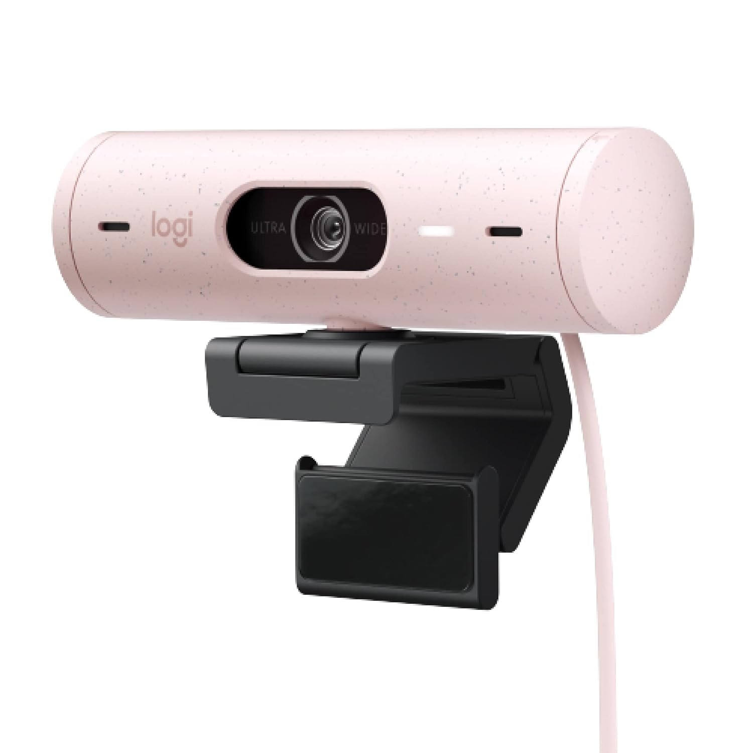 Logitech Brio 500 Full Hd Webcam with Auto Light Correction, Show Mode, Dual Noise Reduction Mics, Webcam Privacy Cover, Works with Microsoft Teams, Google Meet, Zoom, USB-C Cable - Rose - Digital Webcams