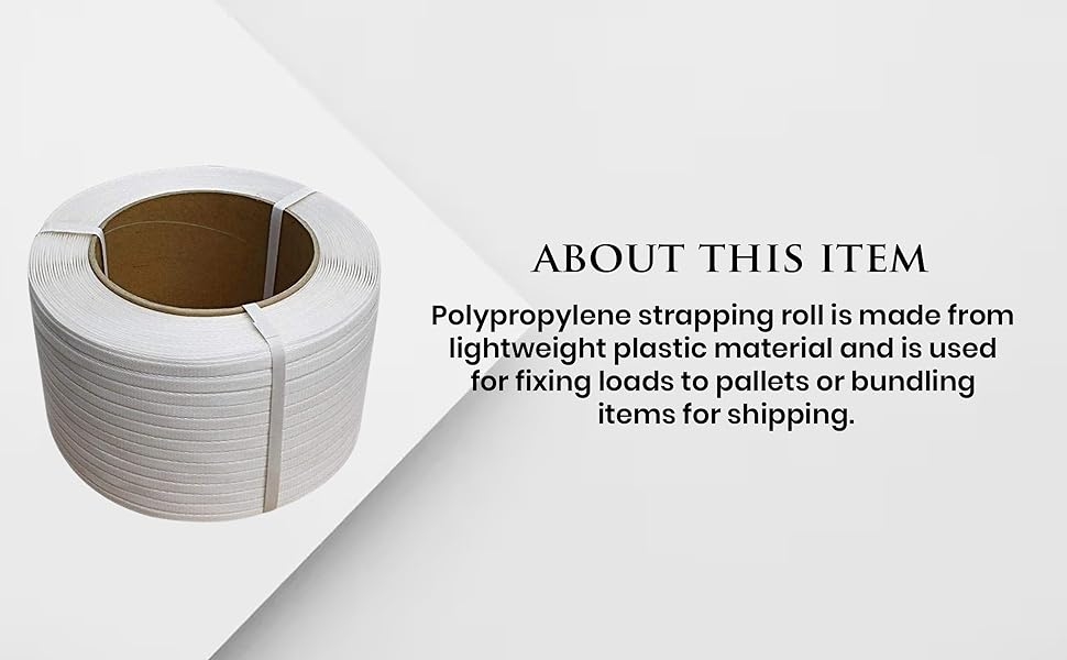 Strapping Roll, High Strength Polypropylene PP Box Packaging Strap Bundling Strapping SPN-REESC
