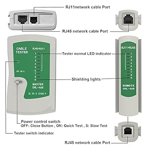 rj45 network lan cable tester