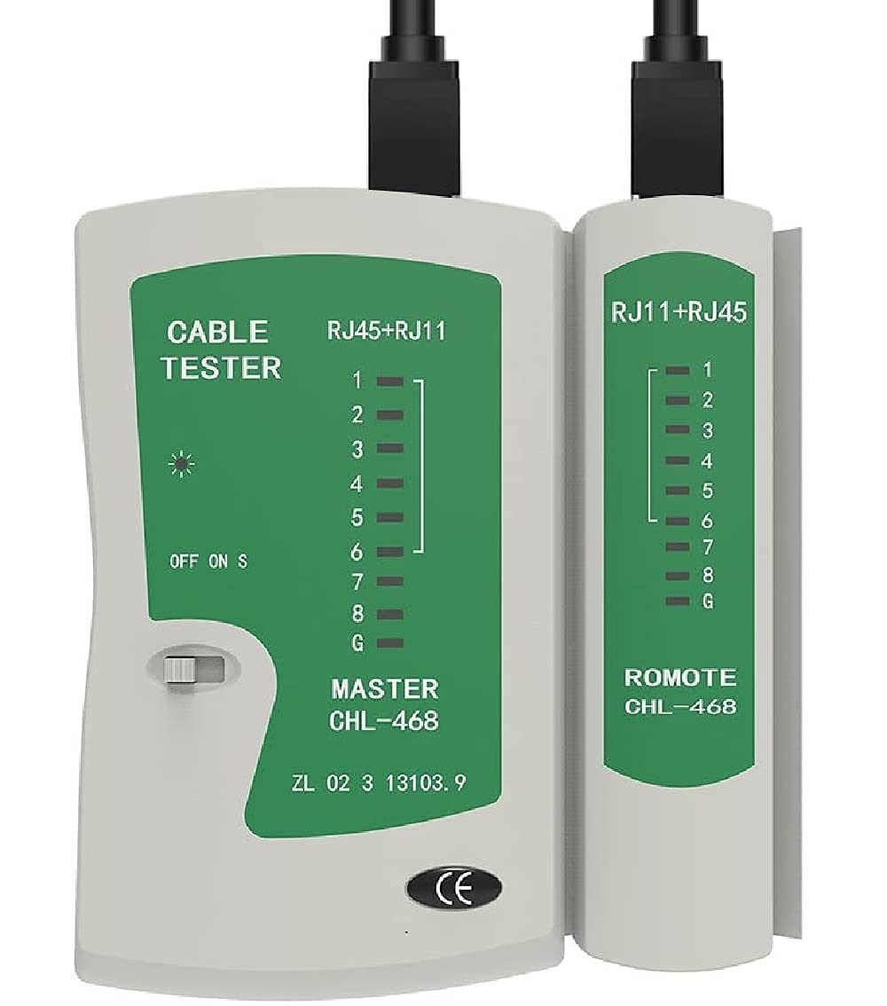 RJ45/RJ11/RJ12/CAT5/CAT 6 Network Cable Tester | led Indicators | Telephone Line Detector Tracker (MM-LT-130)