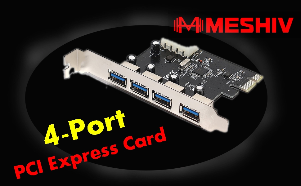 PCI express card 4 port