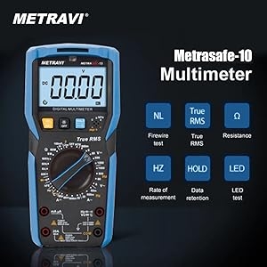 Metravi Metrasafe-10 Digital TRMS Multimeter