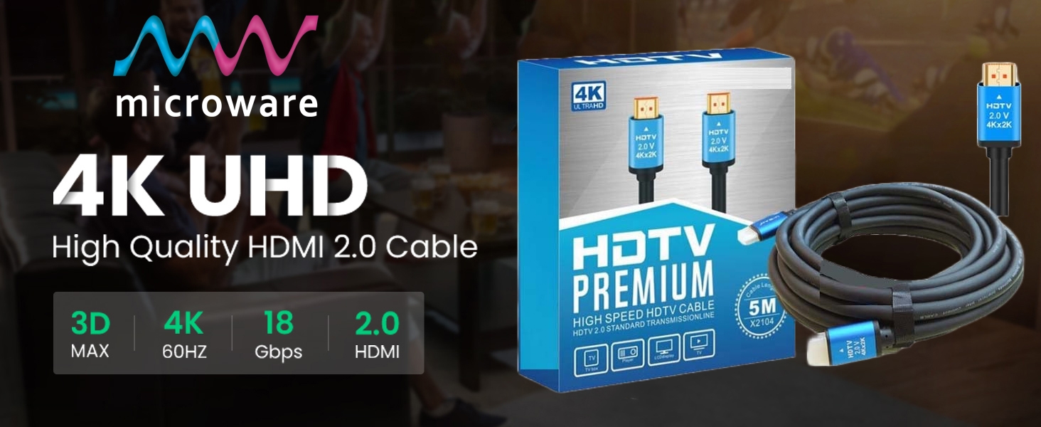 High speed hdmi 2.0 2k and 4k cable