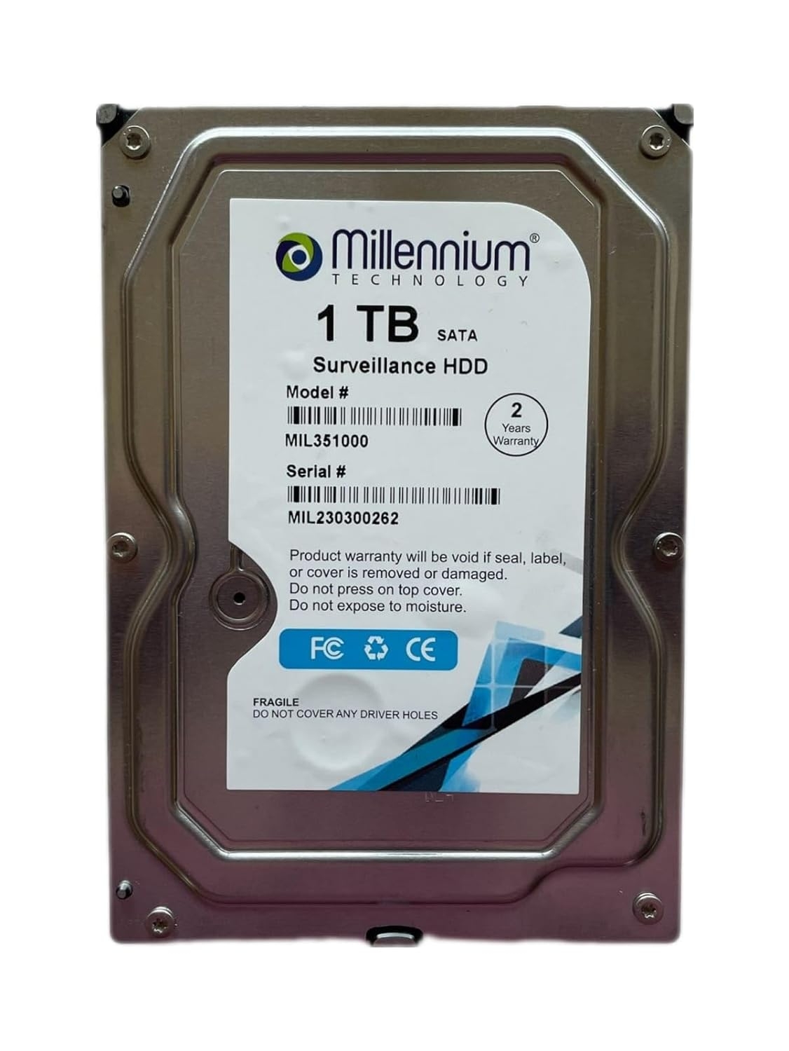 Millennium TECHNOLOGY 1 TB SATA Surveillance Hard Drive for Desktop Pc High Capacity Storage Device HDD