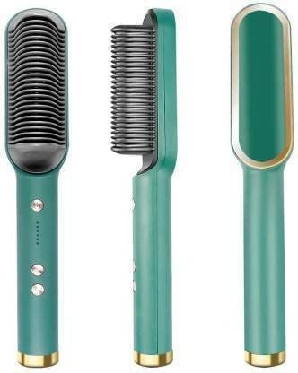 Nirvani HQT-909B Hair Straightener Comb Brush with Fast Heating & 5 Temp Settings | Hair Straightening Iron