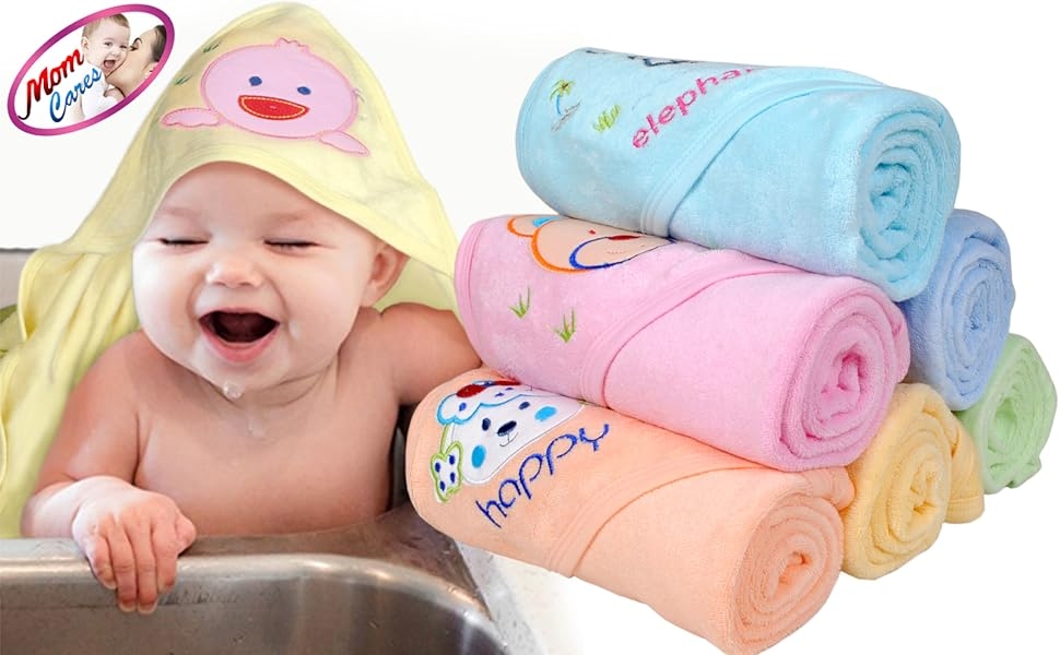 Extra soft baby wrap bath towel with hoods