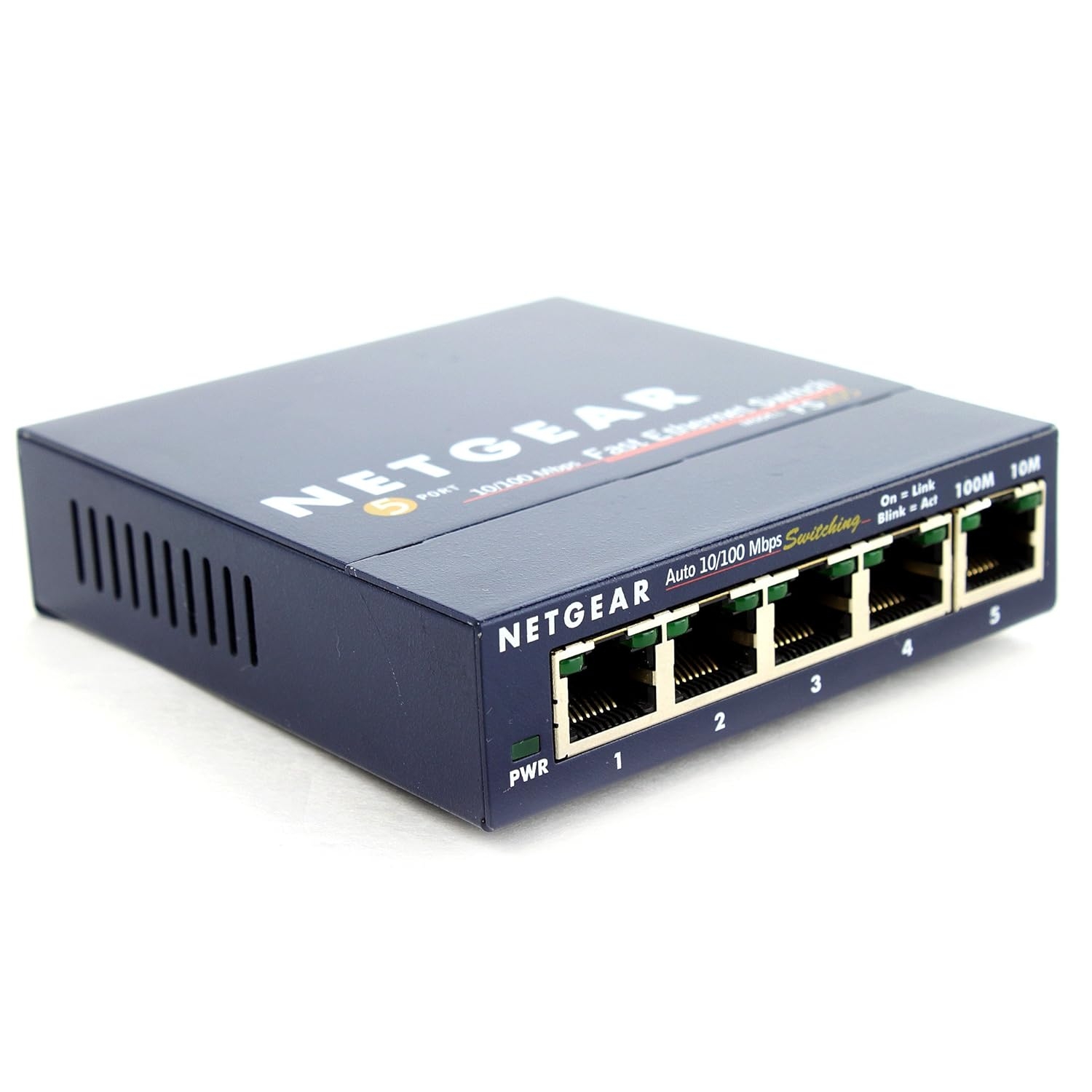 NETGEAR ProSafe FS105 5-port 10/100Base-TX Desktop Slimline Switch FS105NA