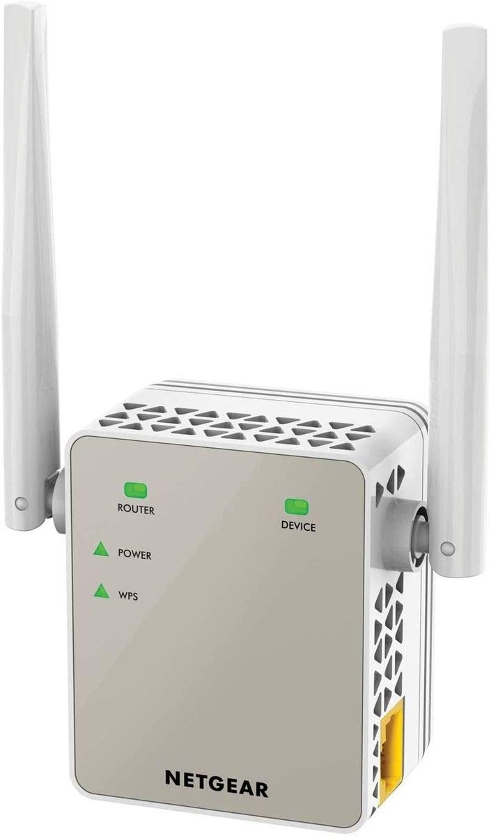 Netgear WiFi Range Extender EX6120-Extend Your Internet Wi-Fi up to 1200 sq ft & 20 Devices with AC1200 Dual Band Wireless Signal Booster & Repeater|Compact Wall Plug Design|Easy Set-Up|with LAN Port