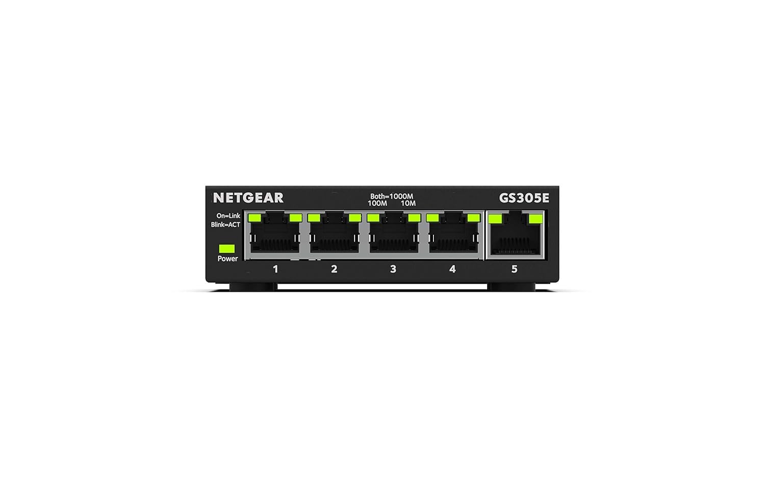 NETGEAR 5 Port Gigabit Ethernet Managed Network Switch (GS305E) - Desktop or Wall Mount, Home Network Hub, Office Ethernet Splitter, Silent Operation