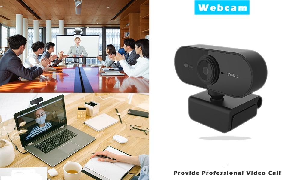 30FPS Full HD Webcam with Microphone