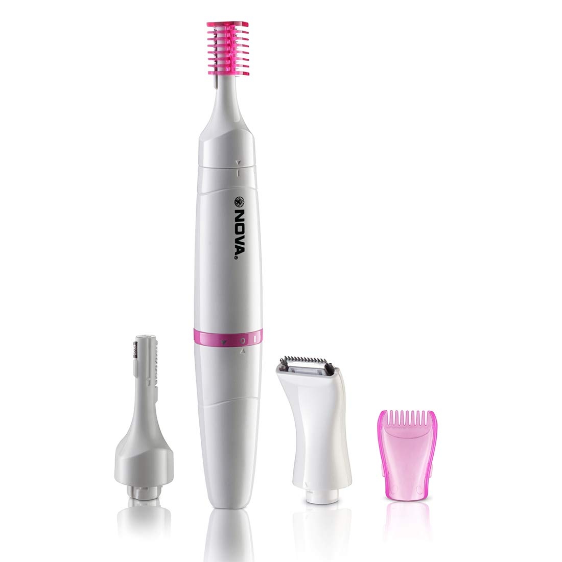 Nova NLS 530 Sensi-Trim Bikini & Facial Trimmer for Women | Cordless | Battery Included Nose and Ear Trimmers