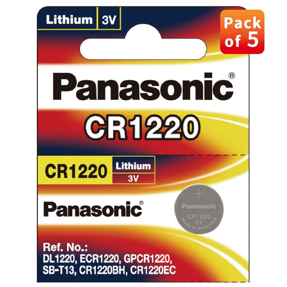 Panasonic CR-2450 Lithium Coin Battery 3v (5 pcs) | Long Lasting Power | Devices from keyless-Entry fobs to Toys