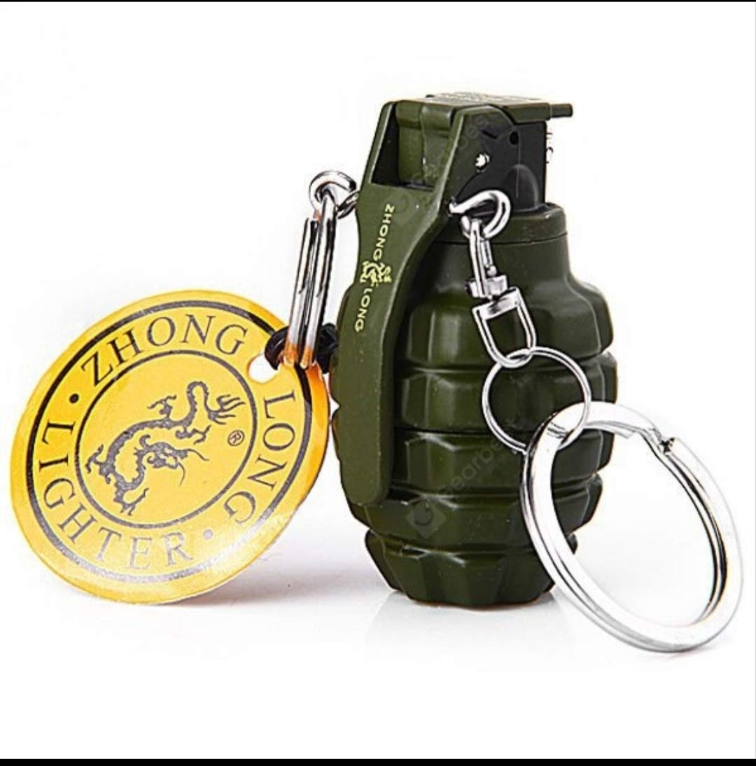 PIA INTERNATIONAL Metal Mini Hg Shape Military Flame Cigarette Lighter (Green) Cigarette Lighter