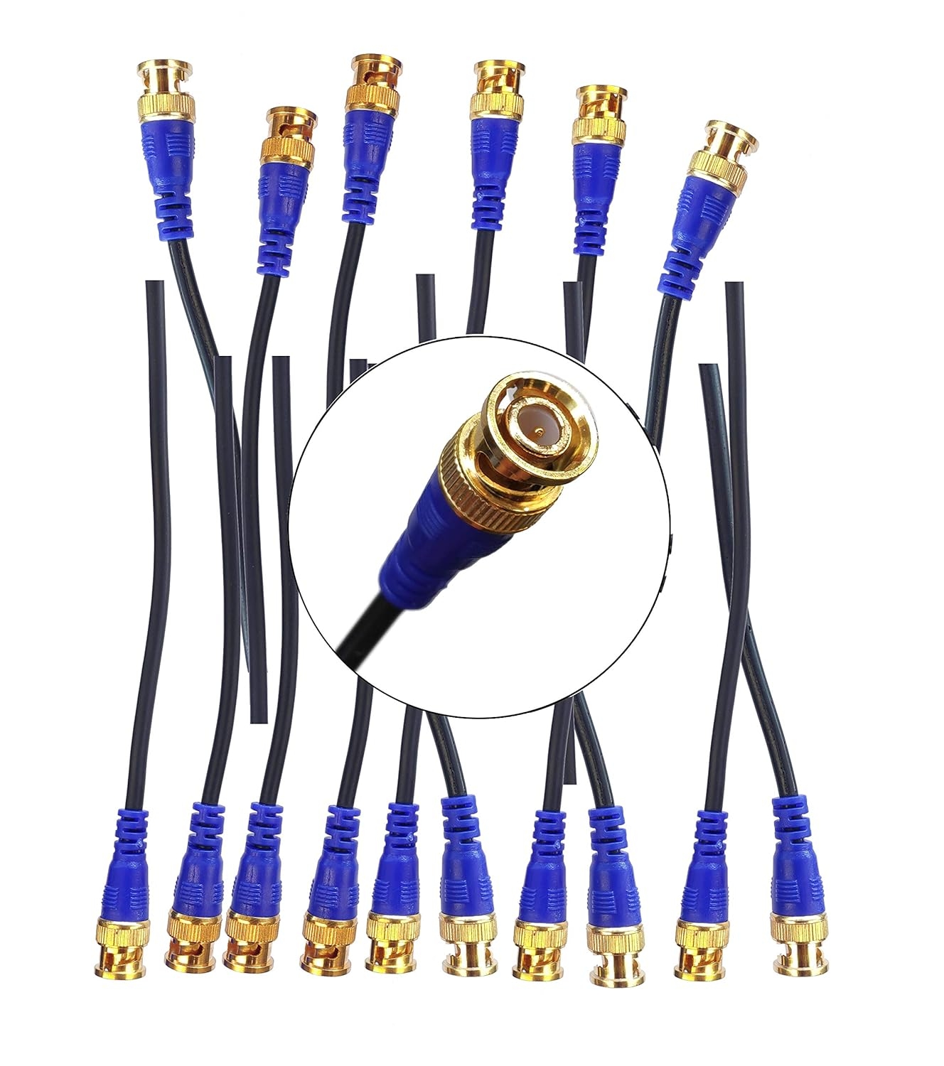 golden wire Bnc Connectors for CCTV Camera (16 BNC Pin, Gold wire)