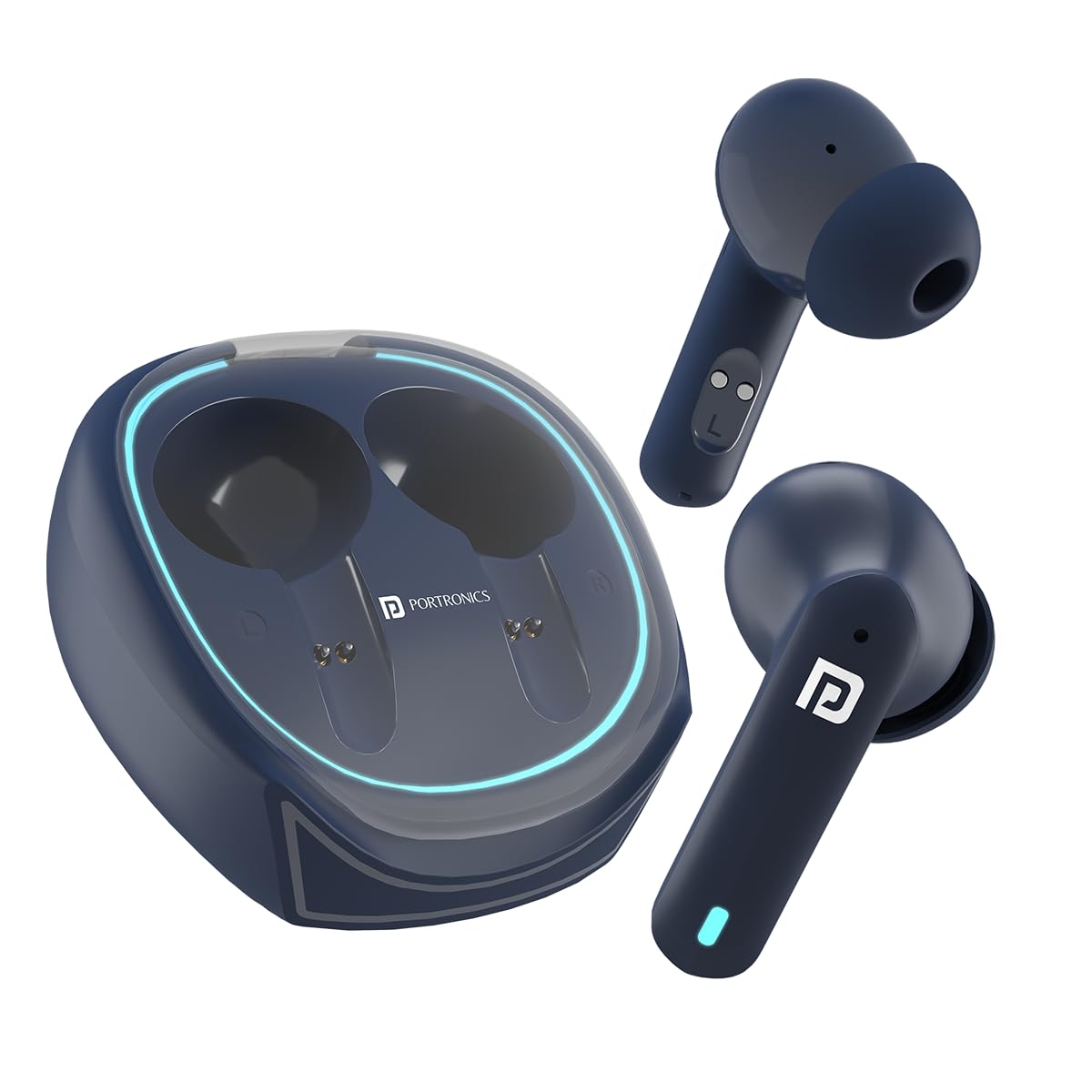 Portronics TWS Earbuds 30H Music Ipx4 Type C Fast Charging Harmonics Twins S11