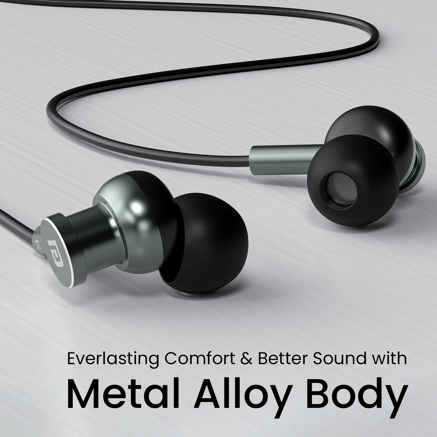 Nylon braided earphones with mic clearance