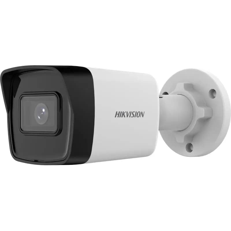EVteQ Hikvision Network IP Camera 2 MP Build-in Mic | Bullet Network Camera Bundle (Easy IP ACUSENSE, DS-2CD1023G0-IUF)