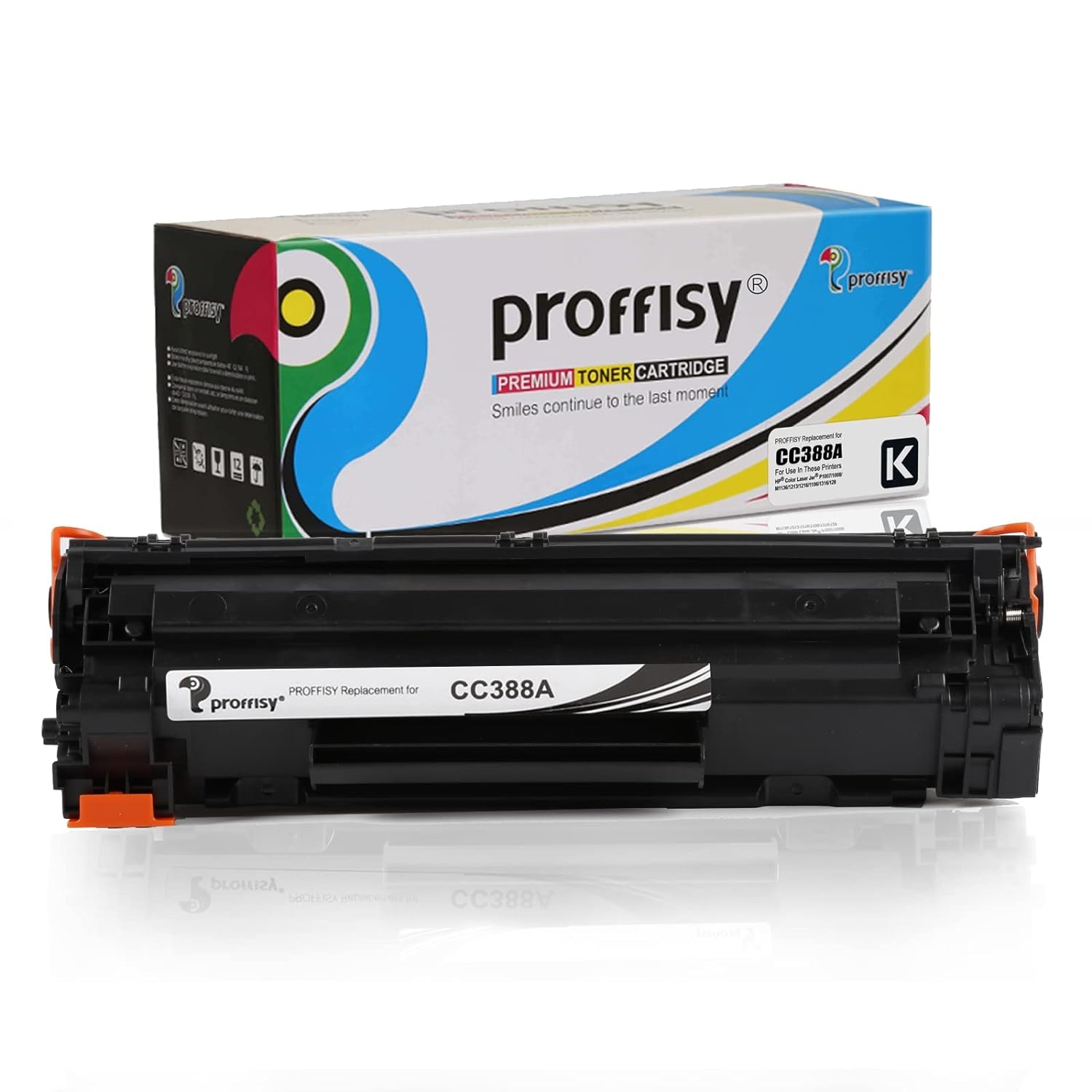 proffisy Toner Cartridge 88A CC388A for HP Laserjet Printers P1007, P1106, P1108, P1008, M1213nf MFP, M1136 MFP, M126nw MFP, M1216, M1218nfs, M128fw MFP, M128fn MFP, M226DW, M202DW-1 PCS