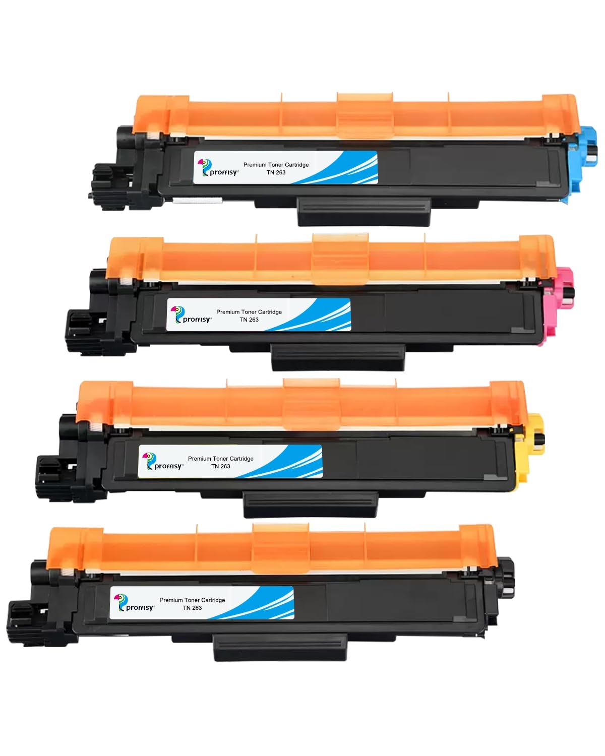 TN-263 Laser Toner Cartridge for Brother TN-263/HL-L3270CDW, DCP-L3551CDW, MFC-L3735CDN - Black/Cyan/Magenta/Yellow
