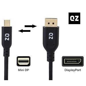 QZ Mini DisplayPort to DisplayPort Cable