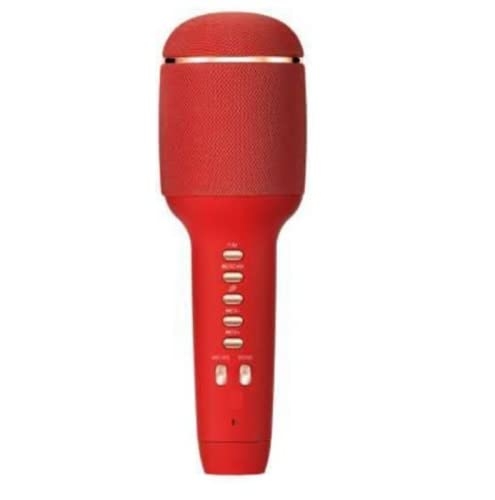 Omnidirectional Handheld Wireless Singing Bluetooth Karaoke Mic with Microphone Speaker for Smart Phones