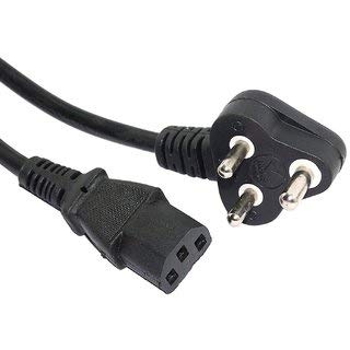 AC to 3 Pin Computer CPU/Desktop/PC/SMPS/Printer/LED TV Power Cable 3 Meter Cord