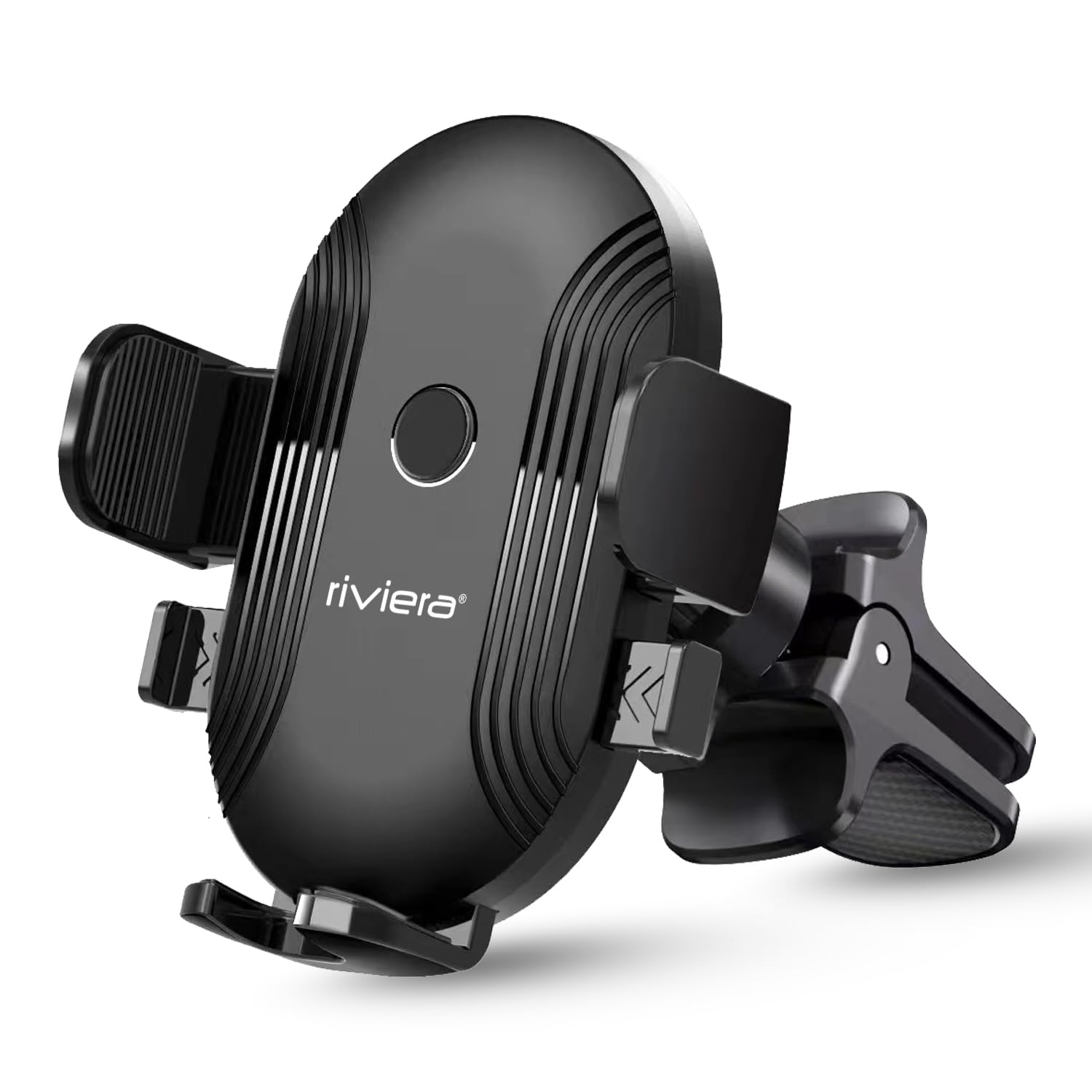 Riviera RMS04 Mobile Holder 360° Rotational for Car AC Vent, Strong Grip & Material, Easy Set Up Compatible All Smartphones(Black)